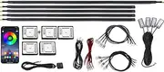 Car Atmosphere Lights RGB Neon Light Bulb by APP Flexible EL Wire Strip Car Decorative Light Ambient LED Lamp Interior
