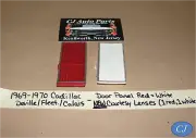 NEW 69-70 Cadillac Deville Fleet DOOR INTERIOR COURTESY LIGHT RED & WHITE LENS (for: Cadillac)