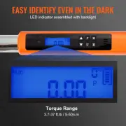 Digital Electronic Torque Wrench Set, 3/8" Drive, 5-50 Nm, LED & Sound Alert