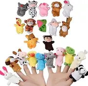 22PCS Finger Puppets Set Mini Stuffed Animals Finger Puppet Toys for Storytelling Playing Teaching Shows Playtime Schools Birthday Party Gift Favor Supplies