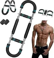 Twister Arm Trainer, 40-100lb Adjustable Chest Workout Equipment, Adjustable Forearm Strengthener, Portable Power Twister Bar, Detachable Design Fitness Anywhere