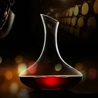 在飛比找樂天市場購物網優惠-1.5L玻璃斜口醒酒器紅酒分酒器濾酒器酒壺酒樽創意家居常用紅