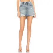 One Teaspoon 2020 Denim Mini Skirt Distressed Rocky Size 27