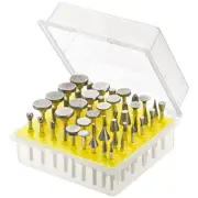 50-Pack Diamond Burr Set Shank Diamond Grinding Bits, Polishing Rotary Tools