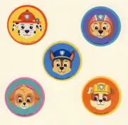 15 Paw Patrol Fun Emoji Large Stickers - Marshall, Chase, Rubble, Skye, Liberty