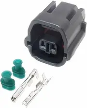 DAHUOKUP 5 Set 2 Hole Car Reversing Sensor Wire Harness Socket, 7283-8720-30 7182-8720-30 Waterproof Plug(Black)