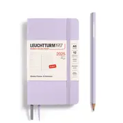 Weekly Planner & Notebook 2025, Softcover (Lilac) - A6