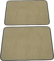 FIXOSHEE Dog Cat Training Mats 2 Washable Reusable Pads Waterproof Multiuse Ideal for Puppy Training Senior Pets