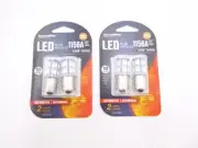 4 Pack PowerOPTIX Mini LED Bulb 1156A Amber for Off-Road Use (2 pack of 2)