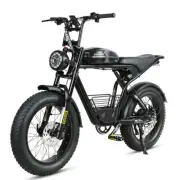20"Electric Bicycle 1000w Motorcycle Fat Tire Desert Sand Road Beach City E-Bike