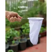 Reusable Tea Coffee Cotton Cloth Filter Bag Strainer With Steel Wire Handle