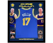 Basketball - Chris Mullin Signed Golden State Warriors Jersey (PSA Hologram)