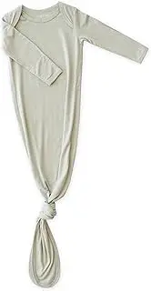 [Wallaby Kids] Extra Tall Knotted Baby Gown, Super Soft Bamboo Newborn Sleeper for Baby Girl and Boy