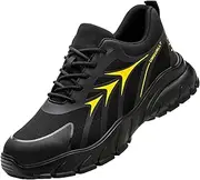 [AUXDIQ] Safety Trainers Men Steel Toe Cap Trainers Safety Shoes for Women Lightweight Work Boots Non-Slip Industrial Protective Composite