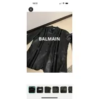 在飛比找蝦皮購物優惠-BALMAIN PARIS 小羊皮夾克 外套皮衣