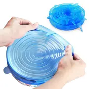 3 set Reusable Food Cover Fresh Keeping Sealing Stretch Lid Kitchen Storage Container Silicone Lid