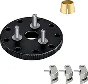 JWQFBC Clutch Kit with Flywheel, Upgraded Kit 1/10 Spare Parts, Scale Car Upgrade Clutch Flywheel Kit, Black