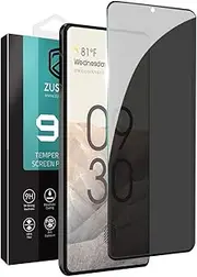 ZUSLAB Screen Protector for Pixel 6 Privacy Tempered Glass Screen Protector Film Anti Spy Case Friendly 9H Hardness for Google (2021)