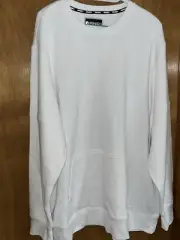 AND1 MVP Fleece Crew Neck Sweatshirt White 3XL NWT (B18)