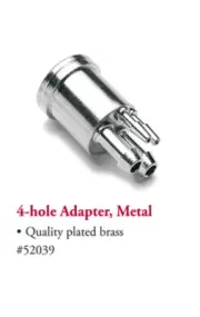 TPC Dental 4-hole Adapter, Metal (4 Pk)