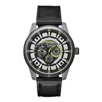 在飛比找PChome24h購物優惠-POLICE 潮流光速多功能腕錶-綠色X黑色-15410JS
