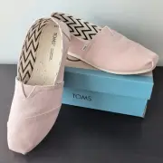 Toms Alpargata Pink Cloudy Soft Light Heritage Classic Canvas Womens Size 9.5