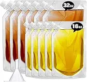 ACEmedia 11 Pieces Leak-Proof Drink Bag， Pouches with Spout Concealable Drinking Flasks Bags，Travel Bagwith Funnel