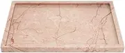 Real Luxurious Natural Marble Vanity Tray Genuine Storage for Home Decor Stone Bathroom/Kitchen/Vanity/Dresser Non-Resin