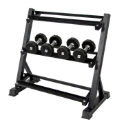 Dumbbell Rack Storage Stand Hex Weight Heavy Duty 3 Tier Wide Home Gym Fitness
