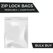 Resealable 7x9cm Zip Lock Bags PE Clear Plastic Zipper Bag