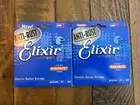 2 SETS Elixir® 12102 NANOWEB® coated Electric Guitar Strings Medium .011-.049
