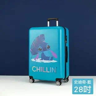 正版授權【Disney史迪奇 28吋行李箱】旅行箱 拉桿箱 登機行李箱 輕量行李箱 (5.2折)