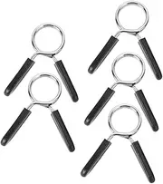 WOONEKY 5Pcs Wear Resistant Barbell Collars Convenient and Portable Barbell Clamps for Standard Weight Lifting Fits Bars for Gym and Home Workouts