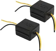 Denash Car Power Filter, 2Pcs Stereo Noise Reducer, Compatible with Amplifiers, Speakers, Equalizers, etc.