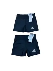 2 Adidas Volleyball Climalite Shorts Small 9/10 Y S Black Spandex Compression