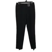 Jacqui.E Classic Petite Black Straight Mid Rise Suit Pants Ladies Size AU 8 NEW