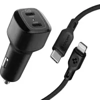 在飛比找Coupang 酷澎優惠-65W USB PD C 型 2 連接埠車用快速充電器 + 