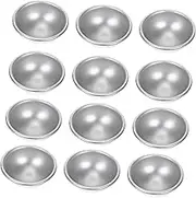 SHINEOFI 12Pcs Aluminium DIY Bath Salt Molds Hemispherical Shape for Handmade Bath Ideal for Crafting Bath Salts and Relaxing Spa Experiences