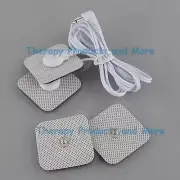 OMRON PM3030 HV-F115 HV-F116 HV-F122 HV-F002 Compatible TENS Cable+4 SQUARE PADS
