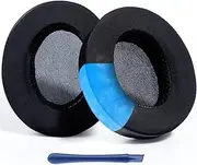 T Tersely Replacement Cooling Gel Ear Cushions Ear Pads Memory Foam for ATH M50X M50XBT M50RD M40X M30X M20X MSR7 SX1, HyperX, SHURE, Turtle Beach, Philips, JBL, Fostex Sennheiser (Cooling Gel-Black)