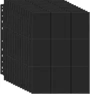 900 Pocket Trading Card Pages, Double-Sided Binder Sheets Fit for Standard Size