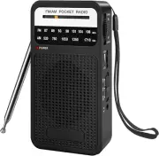 Portable Radio AM FM with Long Range Reception, Transistor Radio with Loud Spea