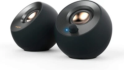 Creative Pebble V2 - Minimalistic-2.0 USB-C Powered Desktop Speakers-3.5 mm-AUX-