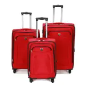 Swiss Travel luggage suitcase 360" wheel Lightweight 3PCS Set SN8109 Soft Case