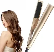 Navoby 2 in 1 Straightener and Curler, 35*4.5cm, Ceramic Heated, All Hair Types, 230°C Max, Battery Powered