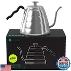 Coffee Gator Gooseneck Kettle with Thermometer, 1000ml Stainless Steel, Stove