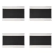 4x Maxwell & Williams Table Accents Placemat Dining Mat 45x30cm Rect White Black