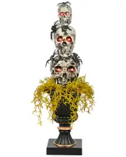 National Tree Company 32 Pre-Lit Halloween Skull Tower