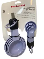 KitchenAid lavendar Measuring Cups & Spoon Set - 10 Pieces - Dishwasher Safe New