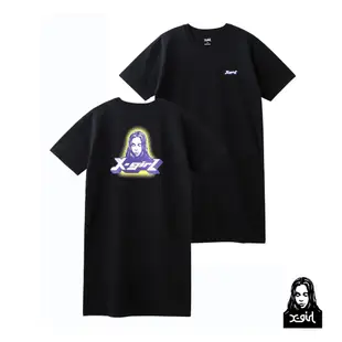 X-girl NEW AGE FACE S/S TEE DRESS 女人頭logo洋裝 105212041005